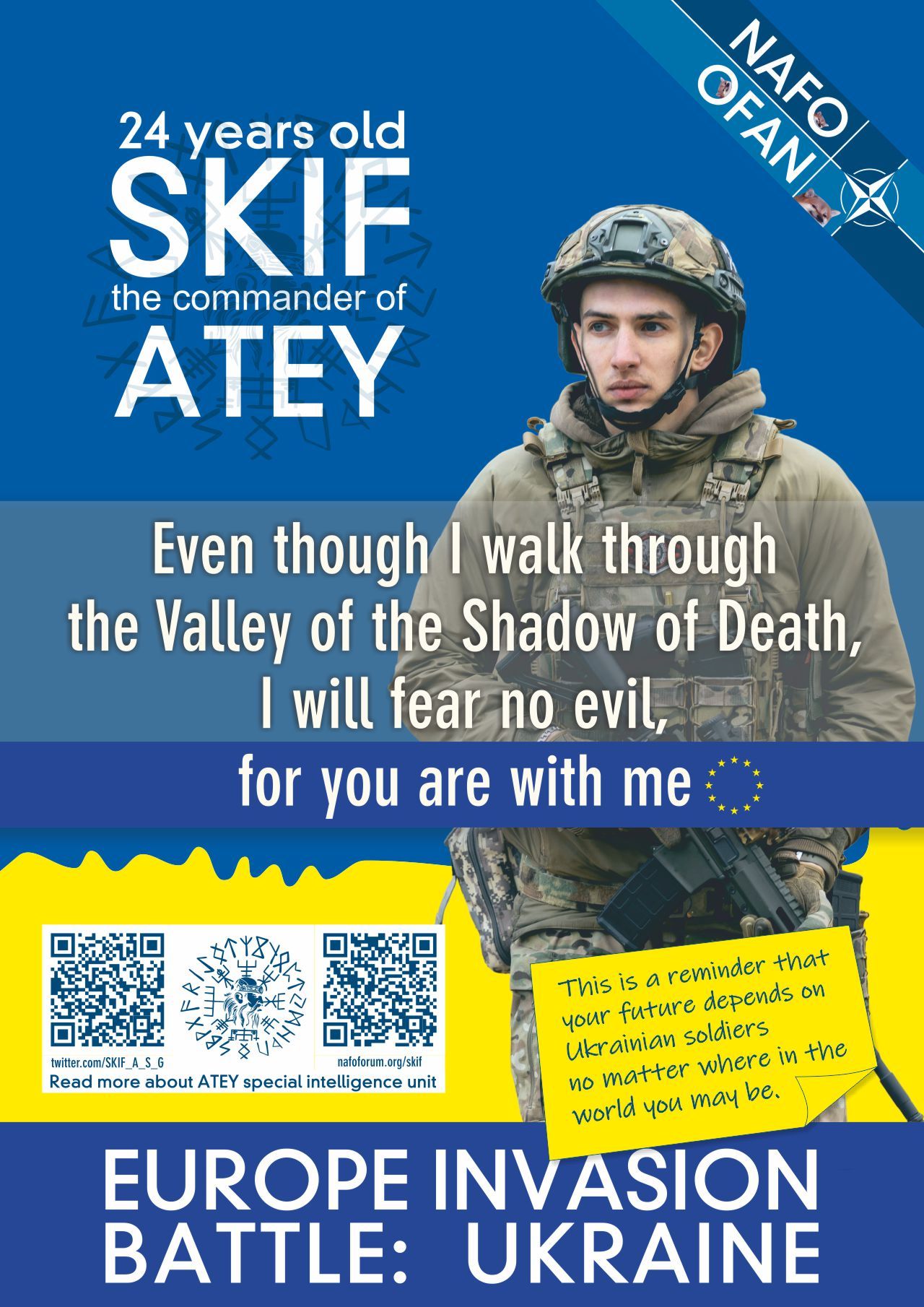 SKIF the commander of ATEY Intelligence Unit Poster