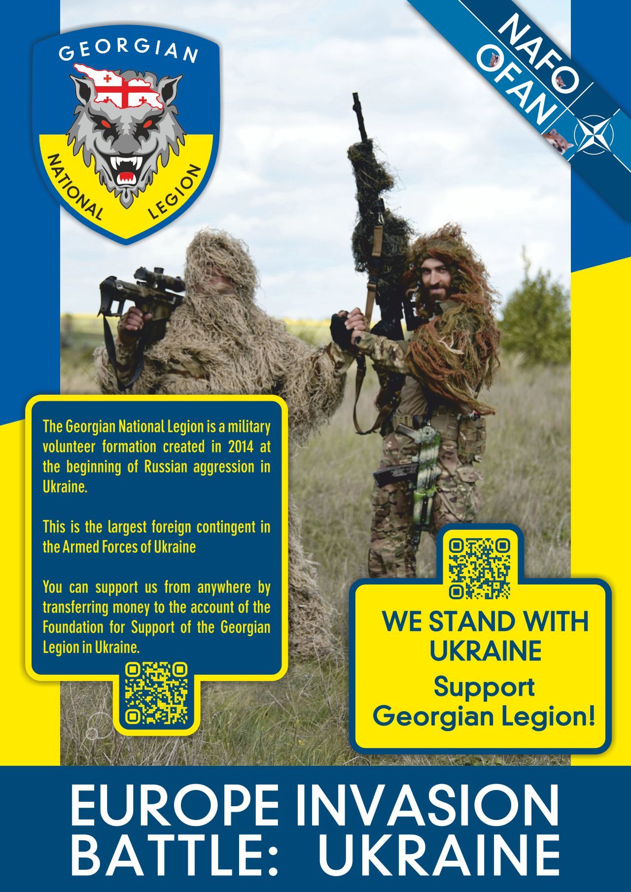 Supporting the Georgian Legion: A New NAFO Forum Poster