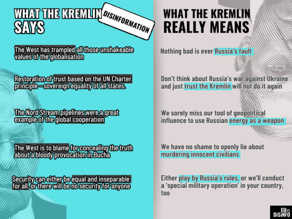 What He Said and What it Really Means – Vol. 8: The Kremlin’s disinformation galore at UNGA