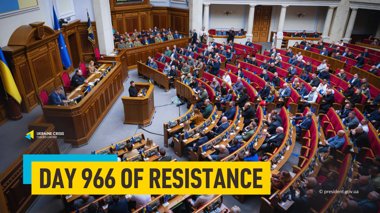 Day 966: Zelenskyi presents Victory Plan to Ukrainian Parliament