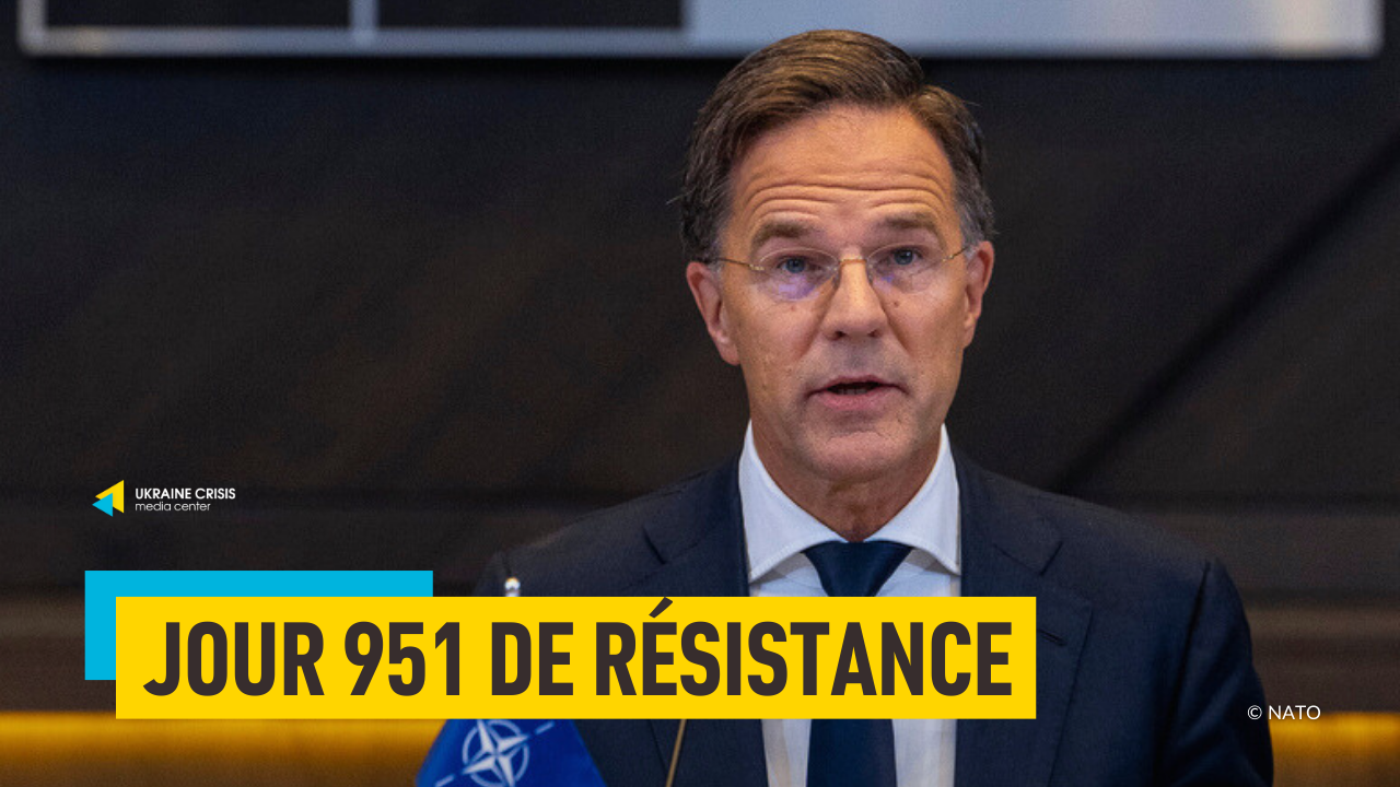 Jour 951 de résistance: le nouveau secrétaire général de l’OTAN Mark Rutte sur l’Ukraine, “la principale priorité”