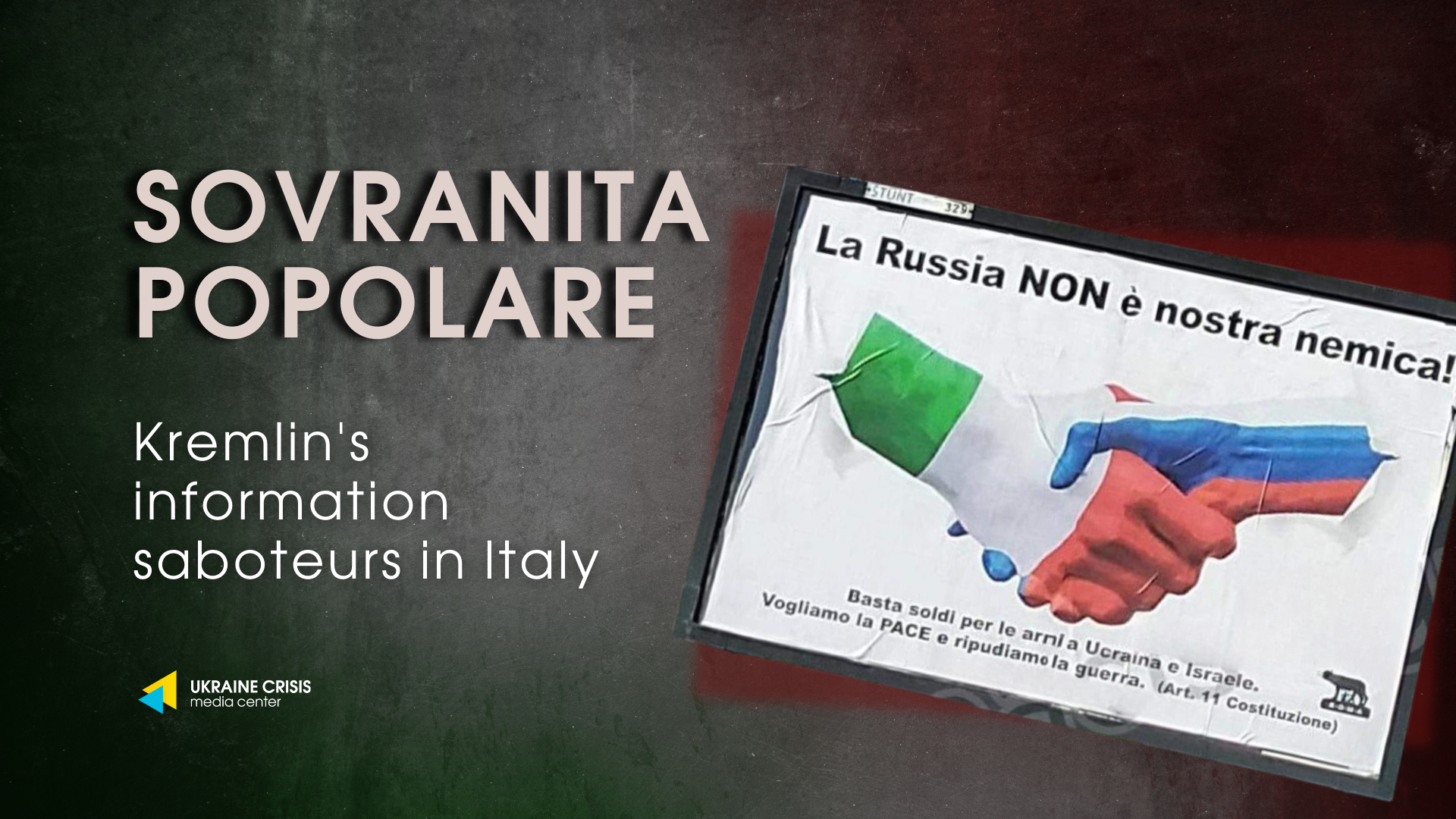 Sovranita Popolare: The Kremlin’s Information Saboteurs in Italy